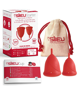 Copa Menstrual Sileu Cup Classic, Set S y L