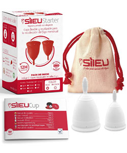 Copa Menstrual Sileu Cup Classic, Set S y M