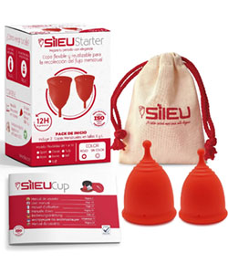 Copa Menstrual Sileu Cup Divine, Set S y L