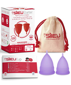 Copa Menstrual Sileu Cup Soft, Set S y M
