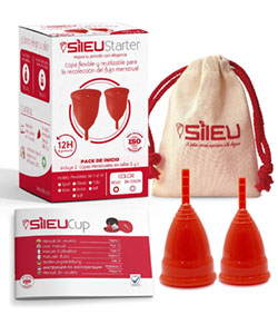 Copa Menstrual Sileu Cup Sport, Set S y L